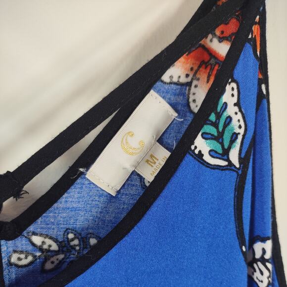 Charming Charlie Maxi Dress with Floral Pattern, Size Medium - Picture 10 of 10